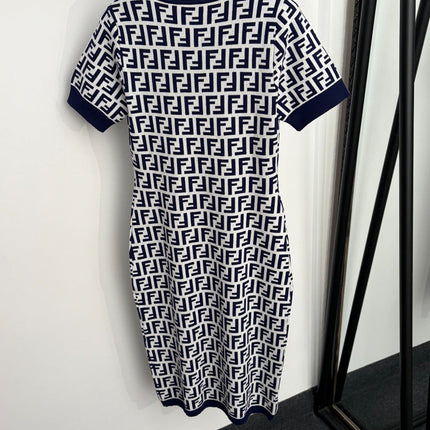 FENDI 26S SHORT-SLEEVE KNIT DRESS 311