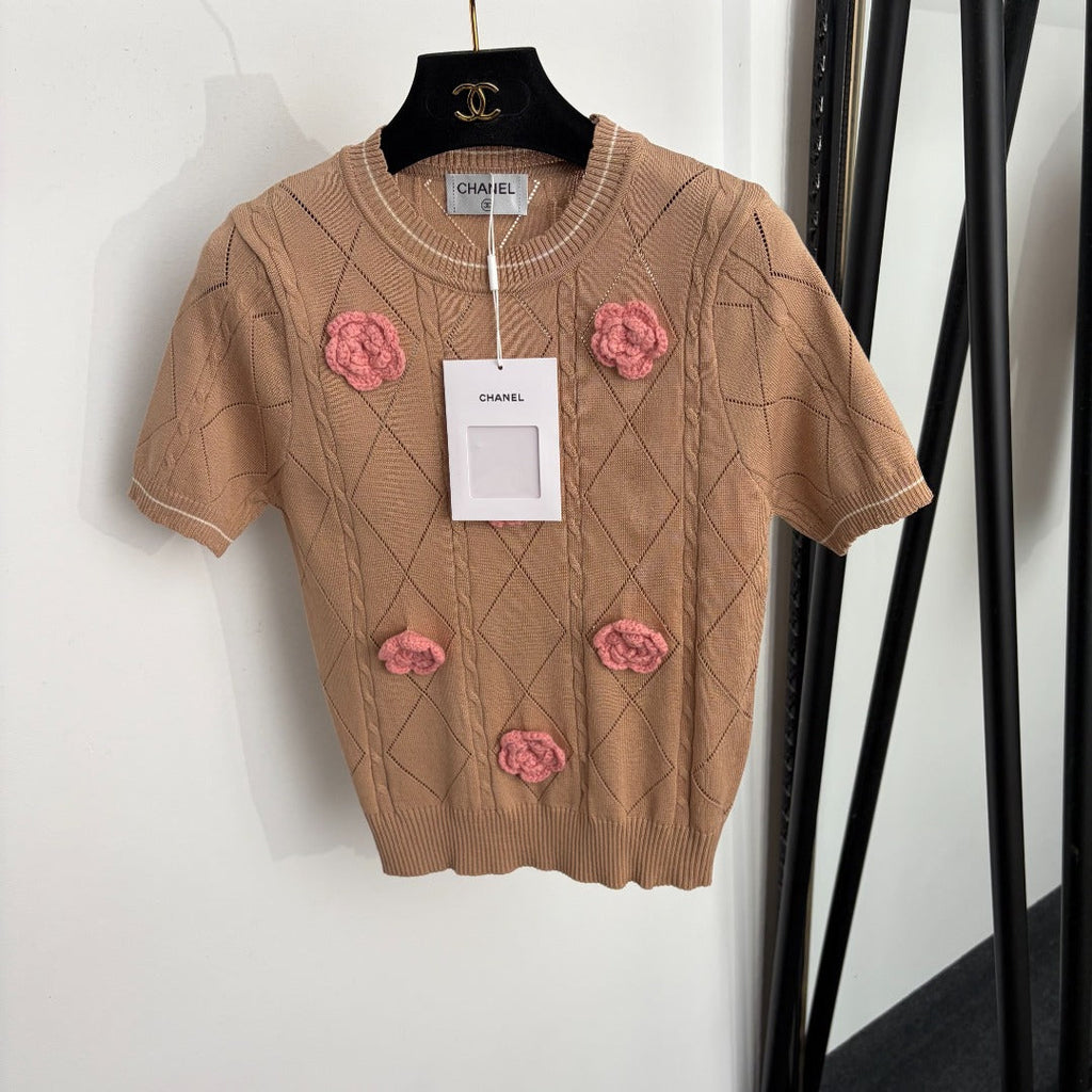 CHANEL 26S SHORT-SLEEVE KNIT TOP 1467