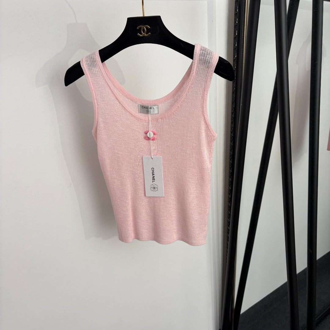 CHANEL 26S SLEEVELESS KNIT TOP 1450