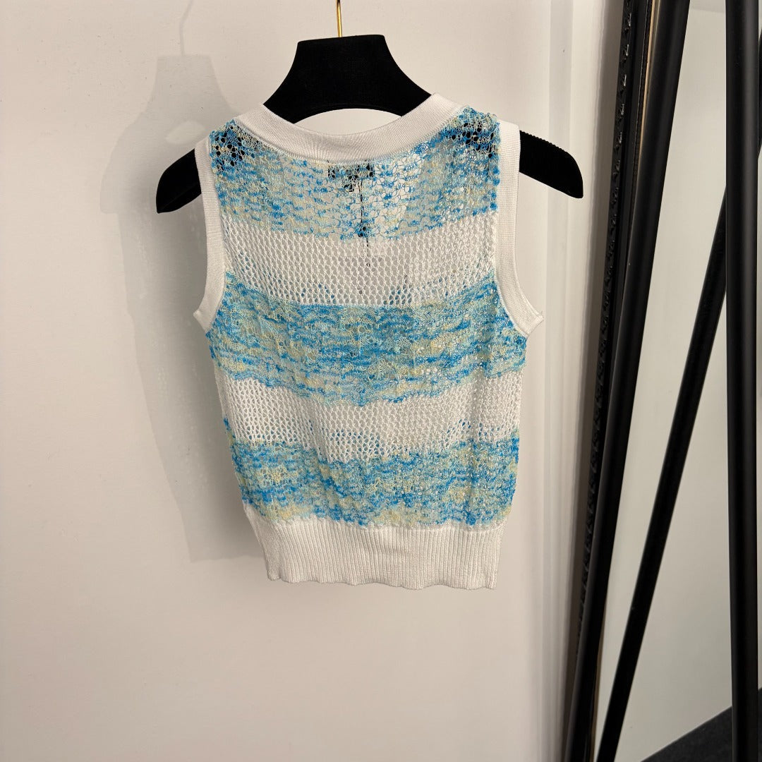 CHANEL 26S V-NECK KNIT VEST 1449