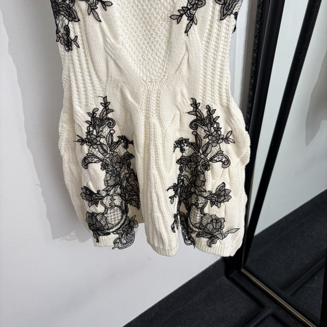 VALENTINO 26S SLEEVELESS KNIT MINI DRESS 419