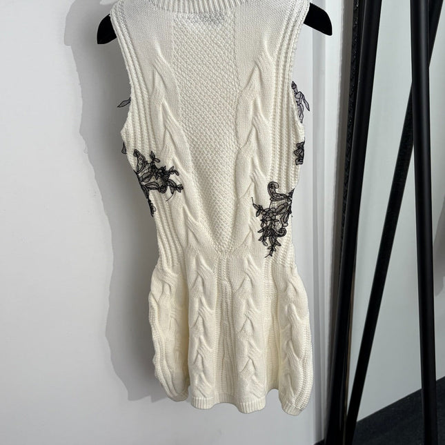VALENTINO 26S SLEEVELESS KNIT MINI DRESS 419