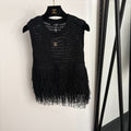 CHANEL 26S FRINGE KNIT VEST 1377