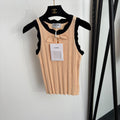 CHANEL 26S BOW-NECK KNITTED VEST 1373