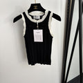 CHANEL 26S BOW-NECK KNITTED VEST 1374
