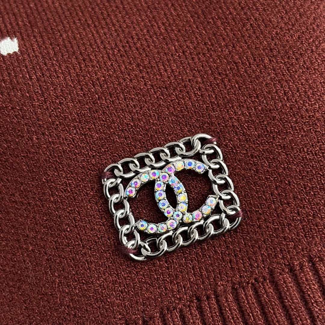 CHANEL 26S SHORT-SLEEVE POLO KNIT TOP 1365