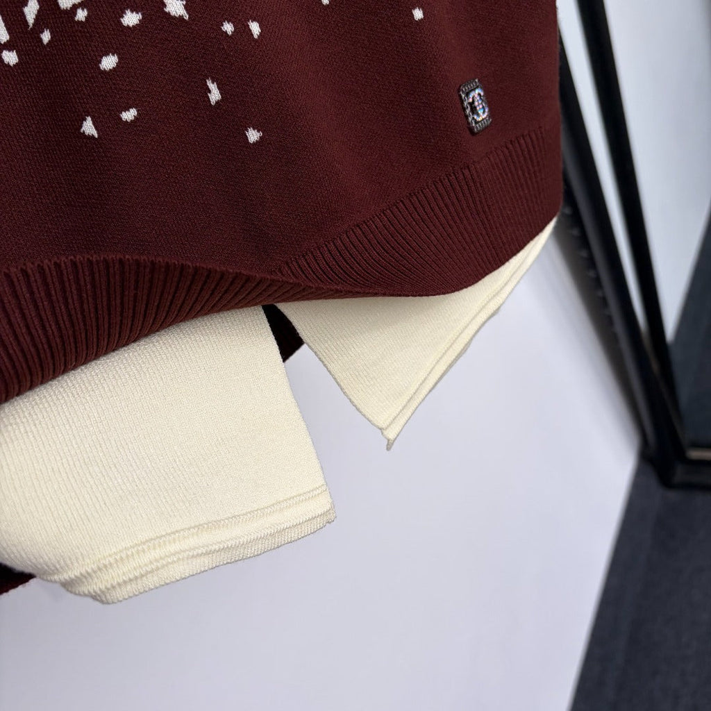 CHANEL 26S SHORT-SLEEVE POLO KNIT TOP 1365