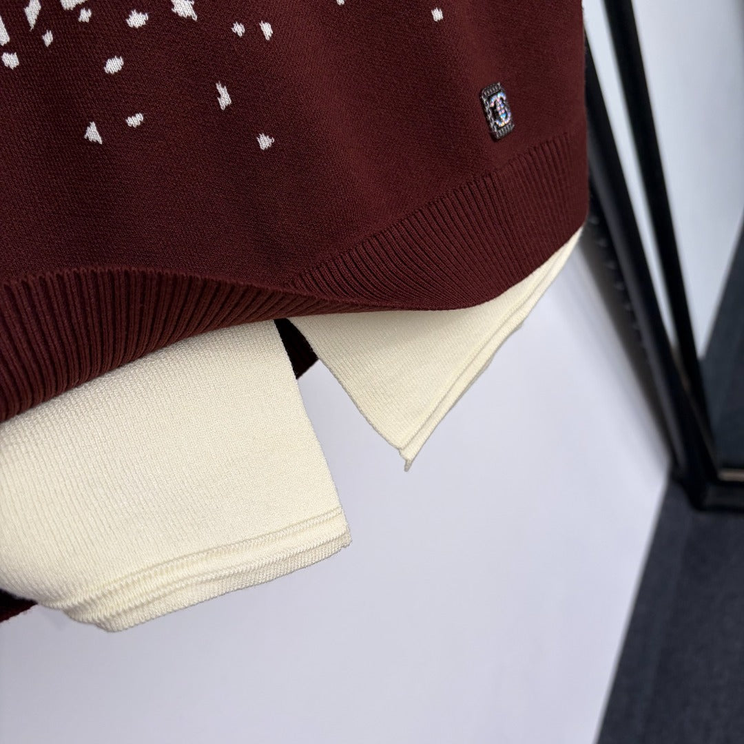 CHANEL 26S SHORT-SLEEVE POLO KNIT TOP 1365