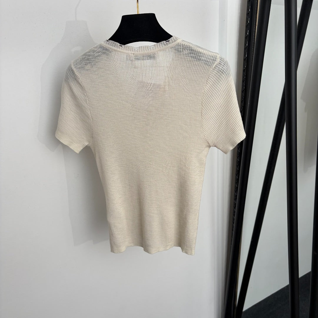 DIOR 26S SHORT-SLEEVE KNIT CARDIGAN 1395