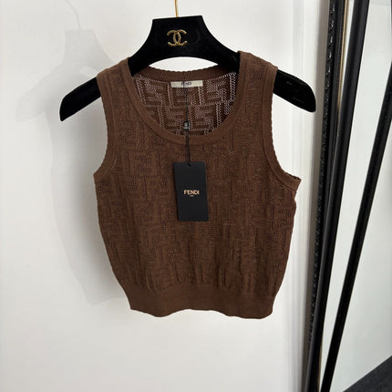 FENDI 26S SLEEVELESS KNIT TOP 298