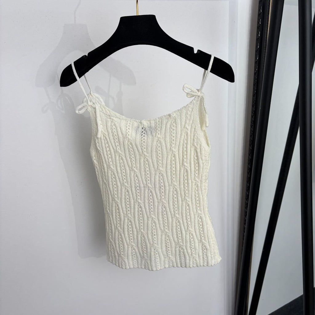 CHANEL 26S KNIT CAMISOLE TOP 1358