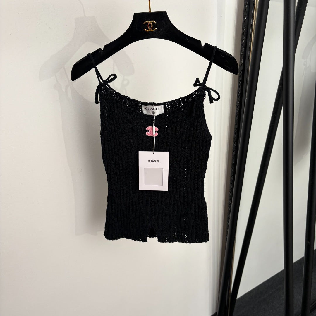 CHANEL 26S KNIT CAMISOLE TOP 1356