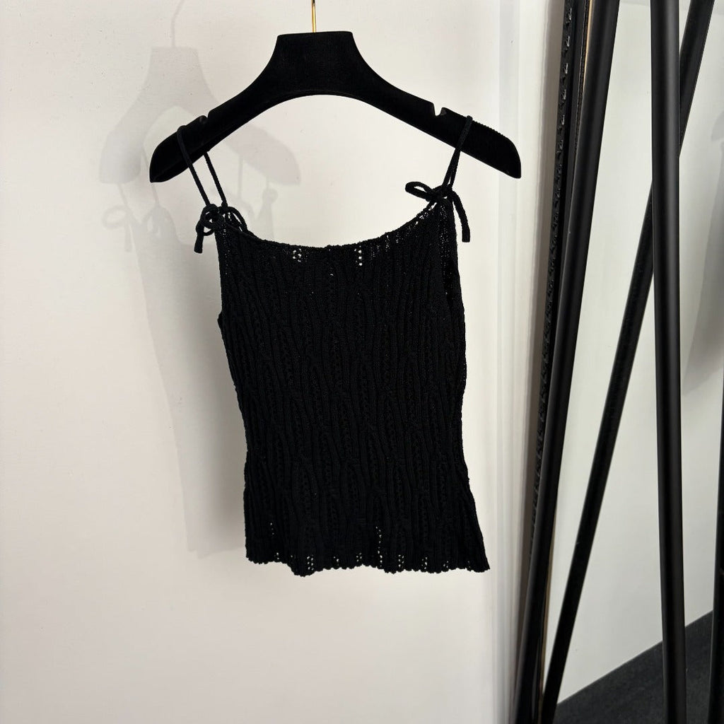 CHANEL 26S KNIT CAMISOLE TOP 1356