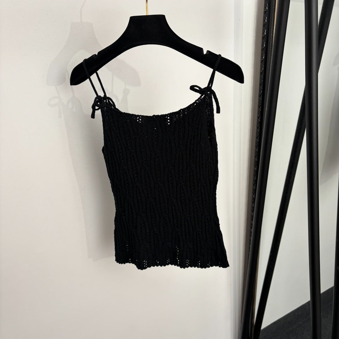 CHANEL 26S KNIT CAMISOLE TOP 1356