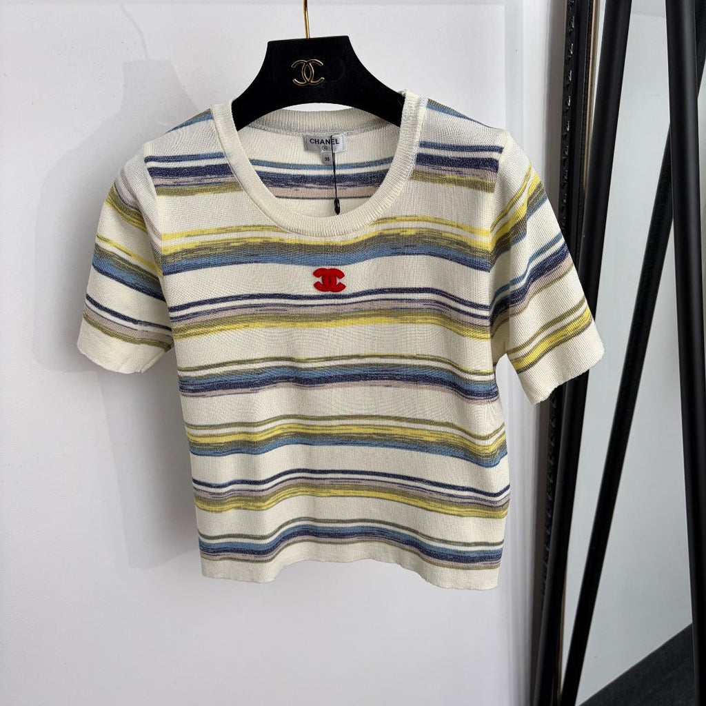 CHANEL 26S SHORT-SLEEVE KNIT TOP 1353
