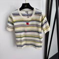 CHANEL 26S SHORT-SLEEVE KNIT TOP 1353