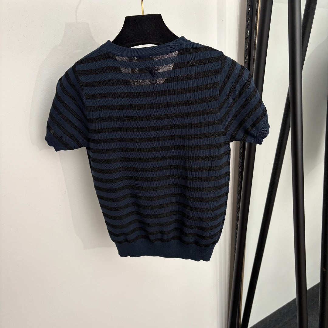 DIOR 26S SHORT-SLEEVE KNIT TOP 1353