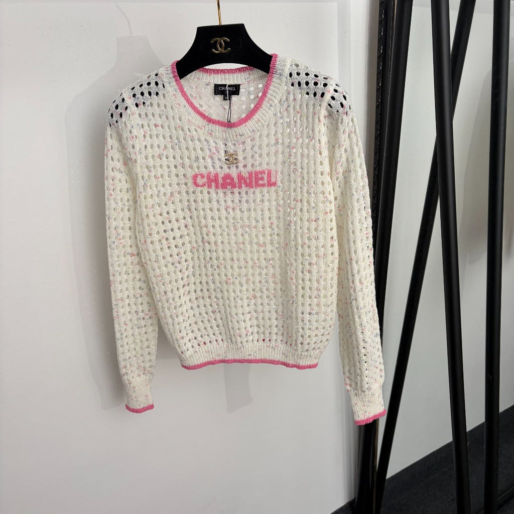 CHANEL 26S LONG-SLEEVE KNIT SWEATER 1490
