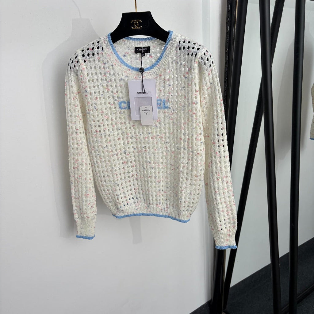 CHANEL 26S LONG-SLEEVE KNIT SWEATER 1490