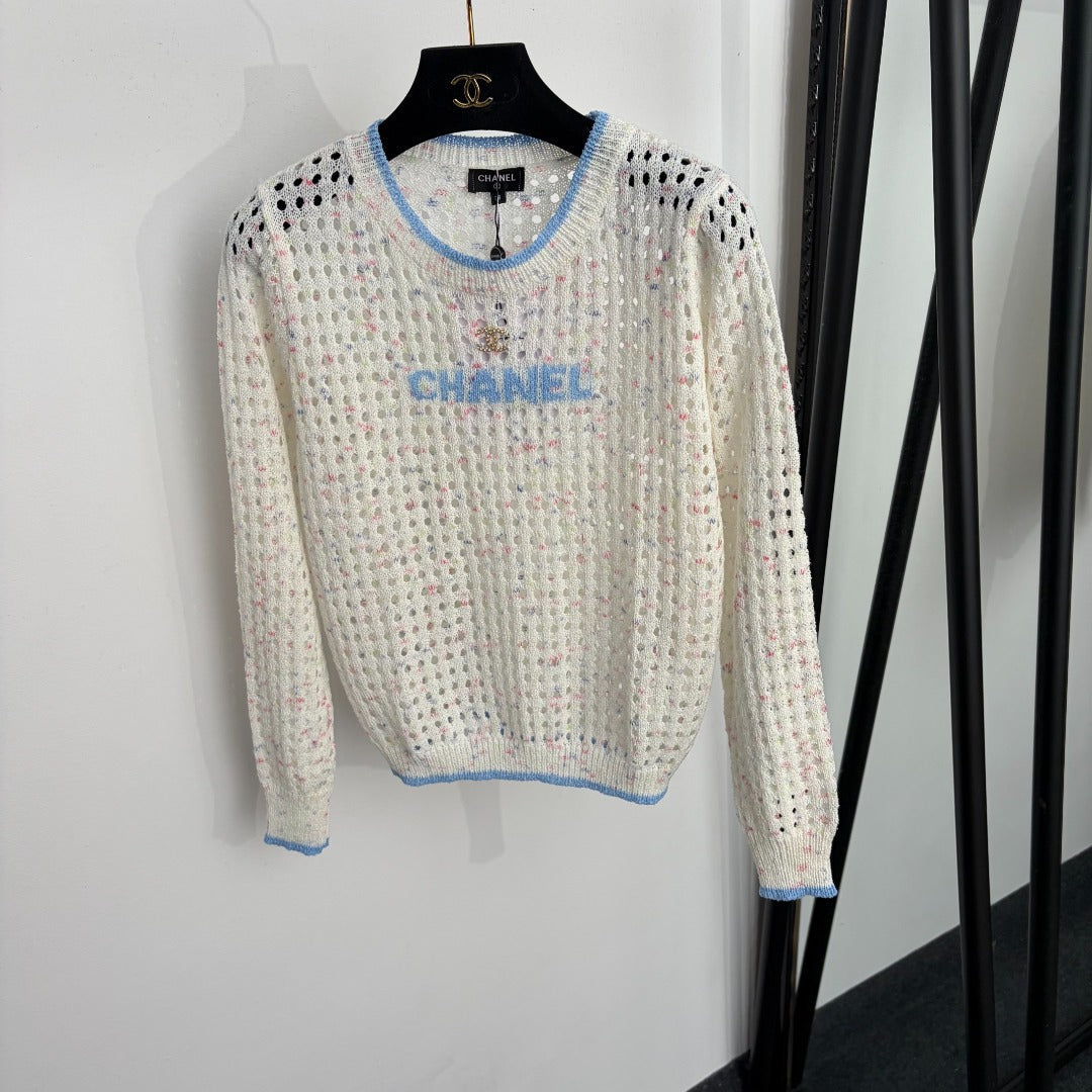 CHANEL 26S LONG-SLEEVE KNIT SWEATER 1490