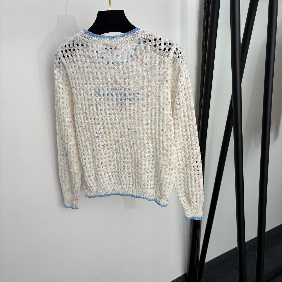 CHANEL 26S LONG-SLEEVE KNIT SWEATER 1490