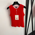 CHANEL 26S SLEEVELESS KNIT TOP 1487