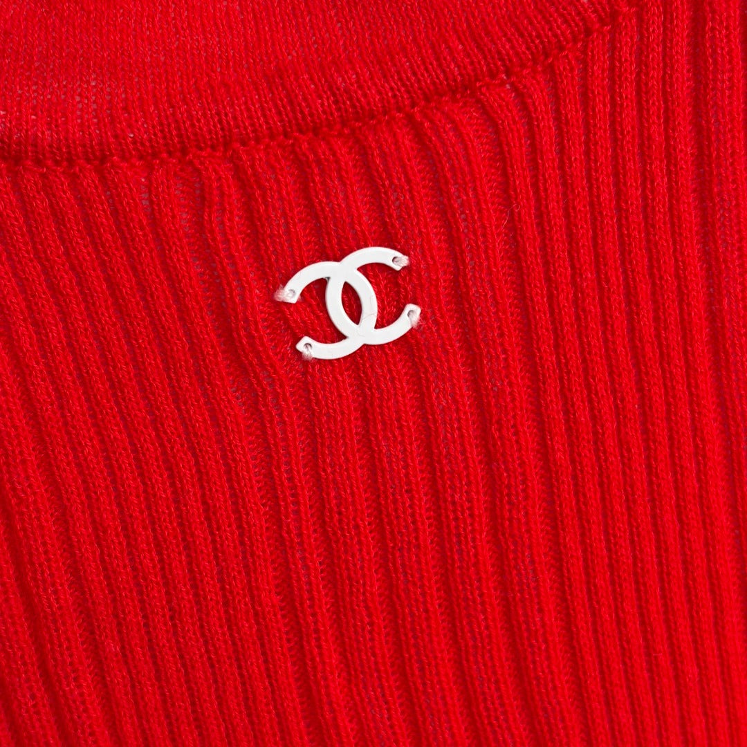 CHANEL 26S SLEEVELESS KNIT TOP 1487
