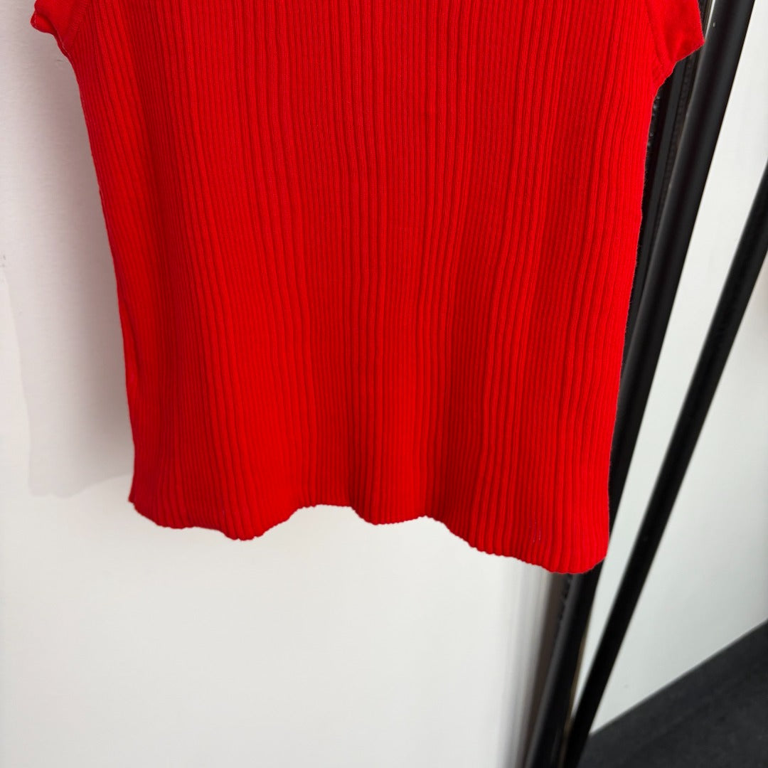 CHANEL 26S SLEEVELESS KNIT TOP 1487