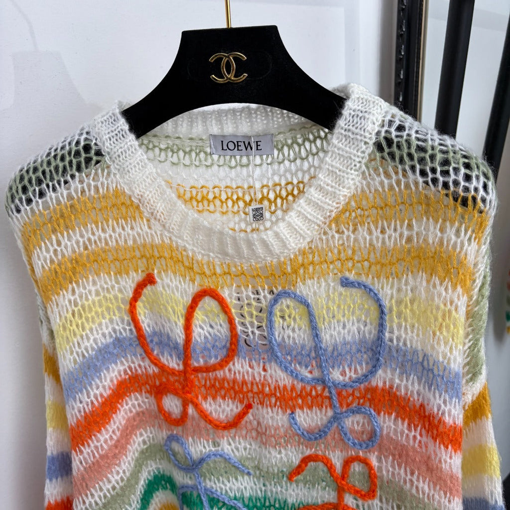LOEWE 26S OPEN KNIT LONG SLEEVE SWEATER 539