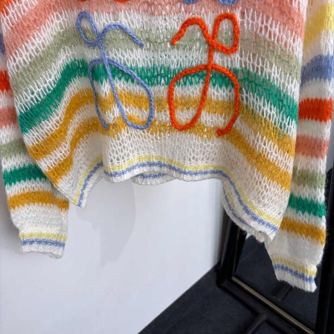 LOEWE 26S OPEN KNIT LONG SLEEVE SWEATER 539