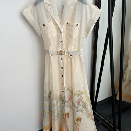 ZIMMERMANN 26S SHIRT MIDI DRESS 297