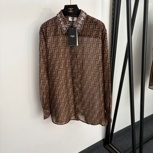 FENDI 26S LONG-SLEEVE SHIRT 400