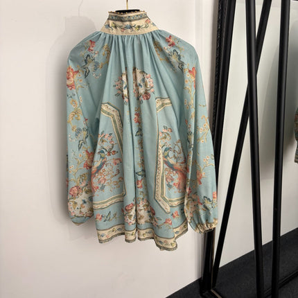ZIMMERMANN 26S FLORAL BLOUSE & SHORTS SET 252