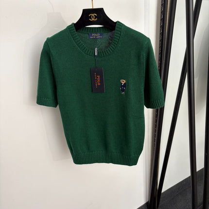 RALPH LAUREN 26S SHORT-SLEEVE CREW-NECK SWEATER 667