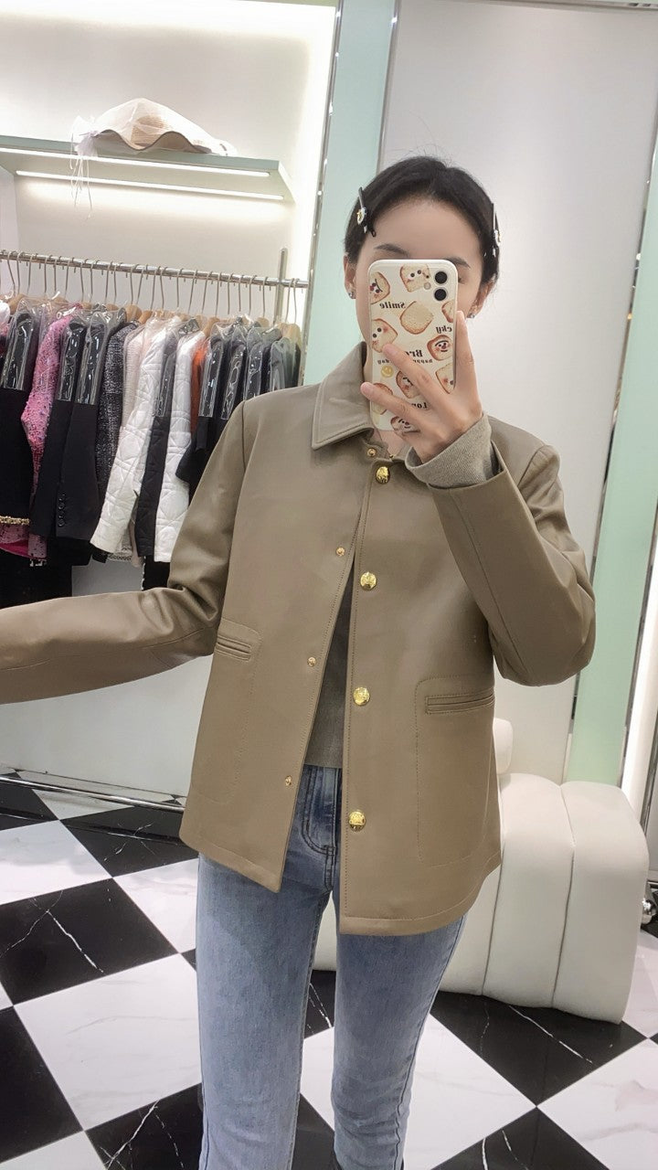 HERMES 25S SHORT SHEEPSKIN JACKET 044