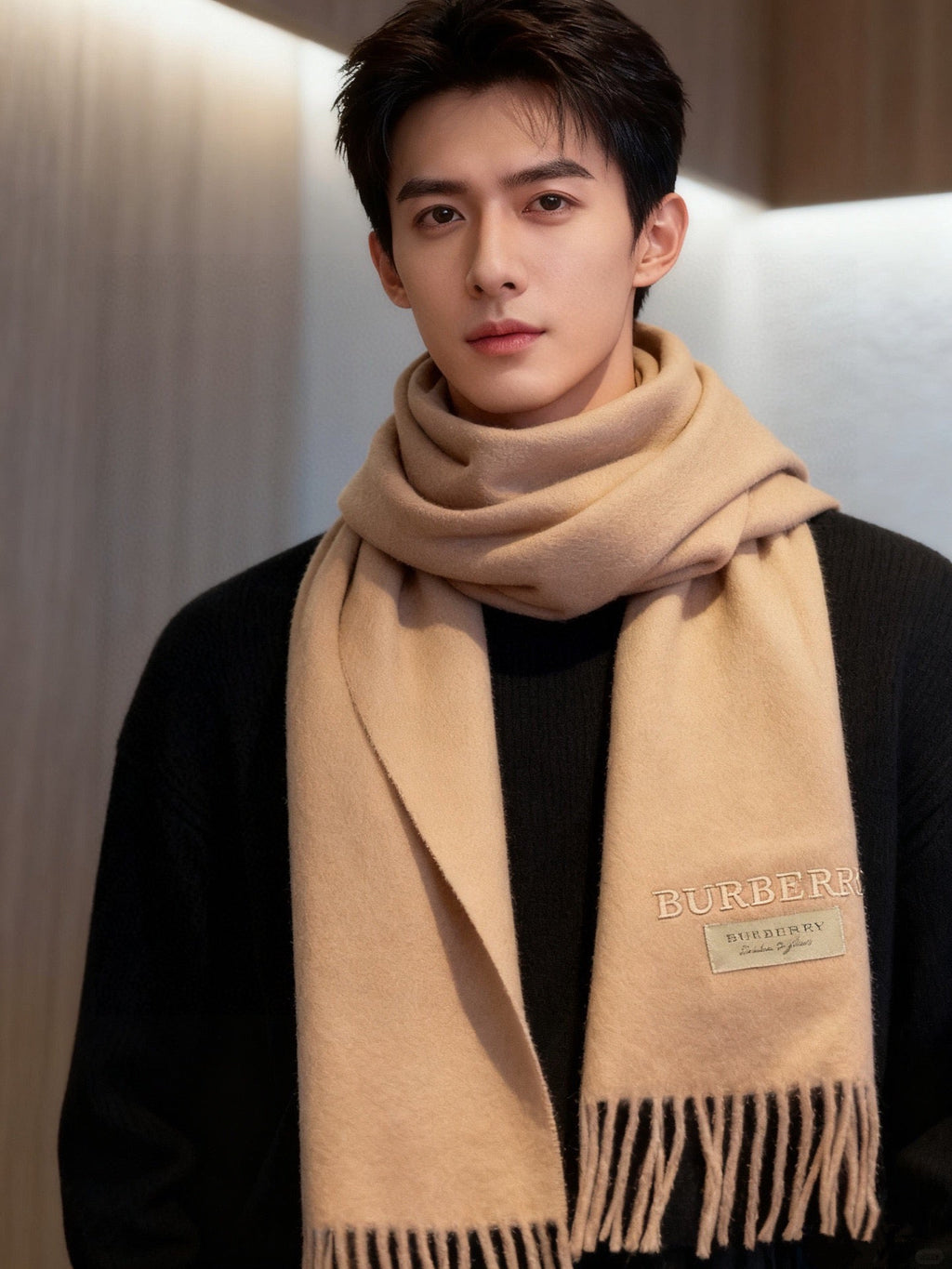 BURBERRY 26S SCARF 180CM IN CASHMERE 156959