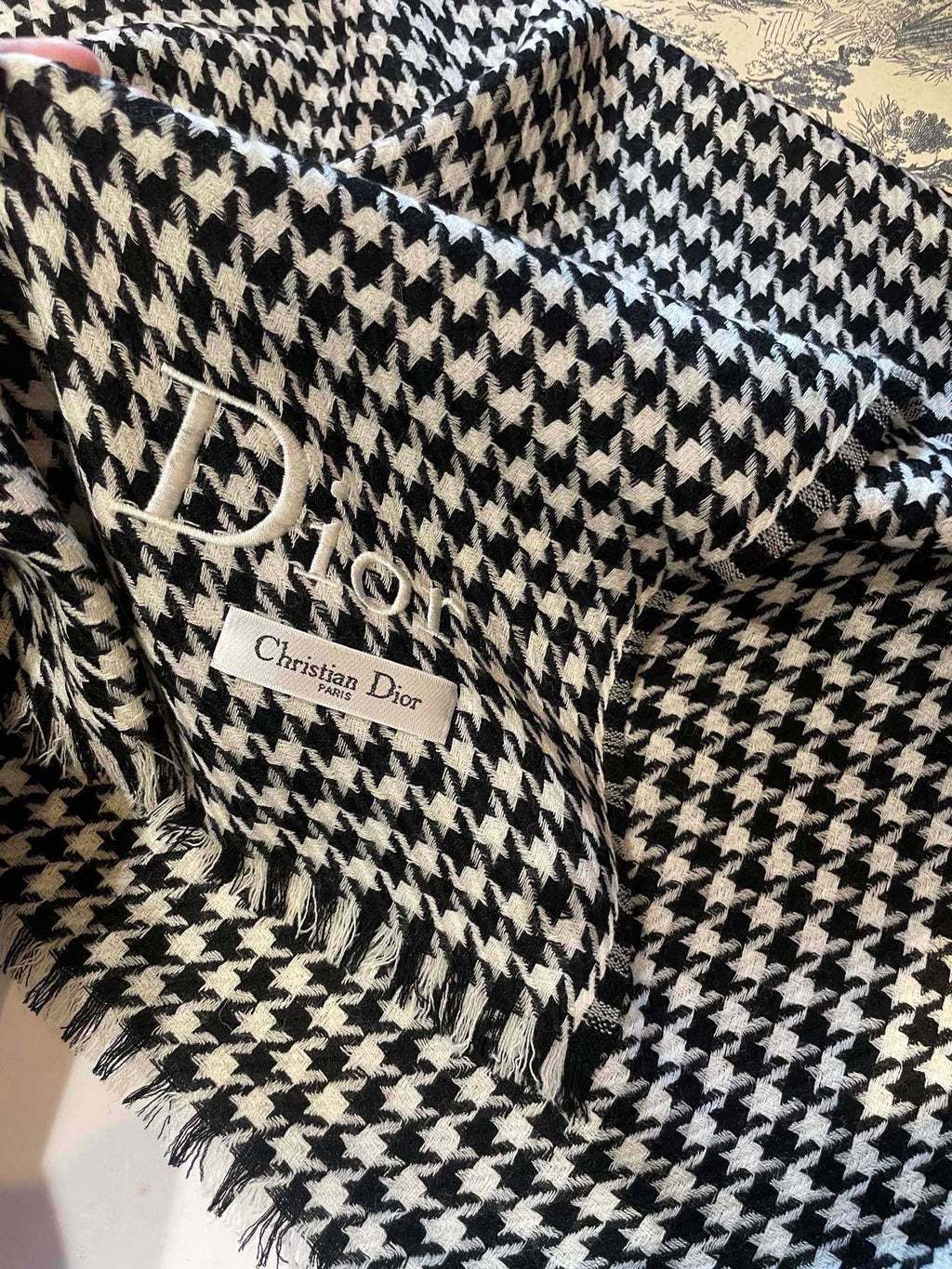 DIOR 26S SCARF 200CM IN CASHMERE 163805