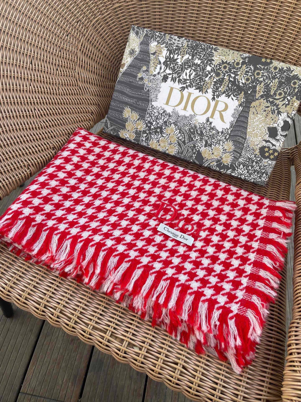 DIOR 26S SCARF 200CM IN CASHMERE 163806
