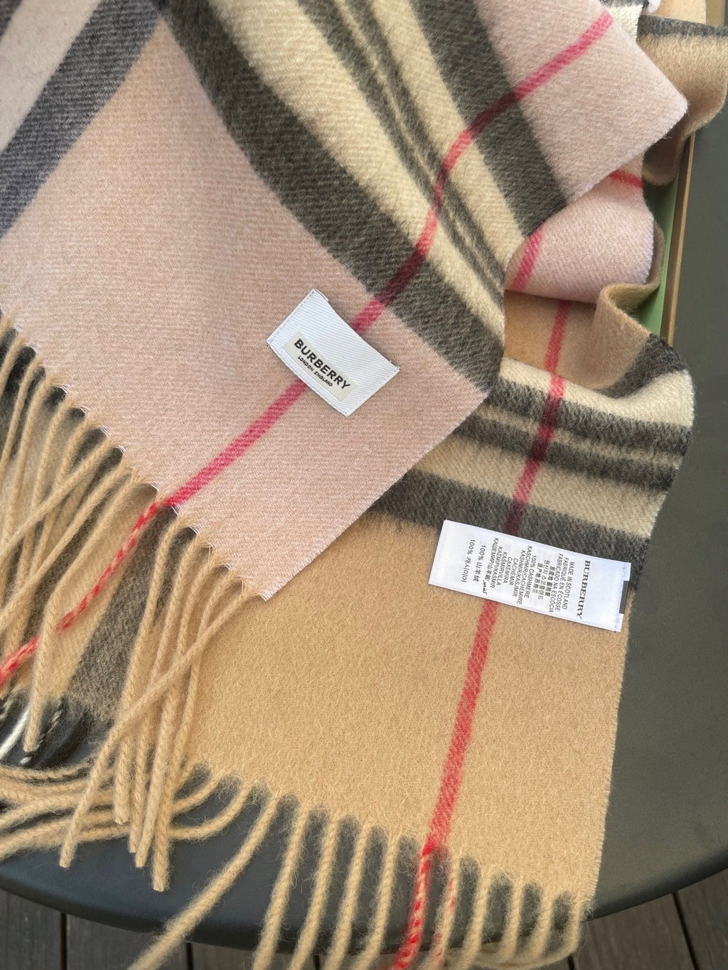 BURBERRY 26S SCARF 168CM IN CASHMERE 163807