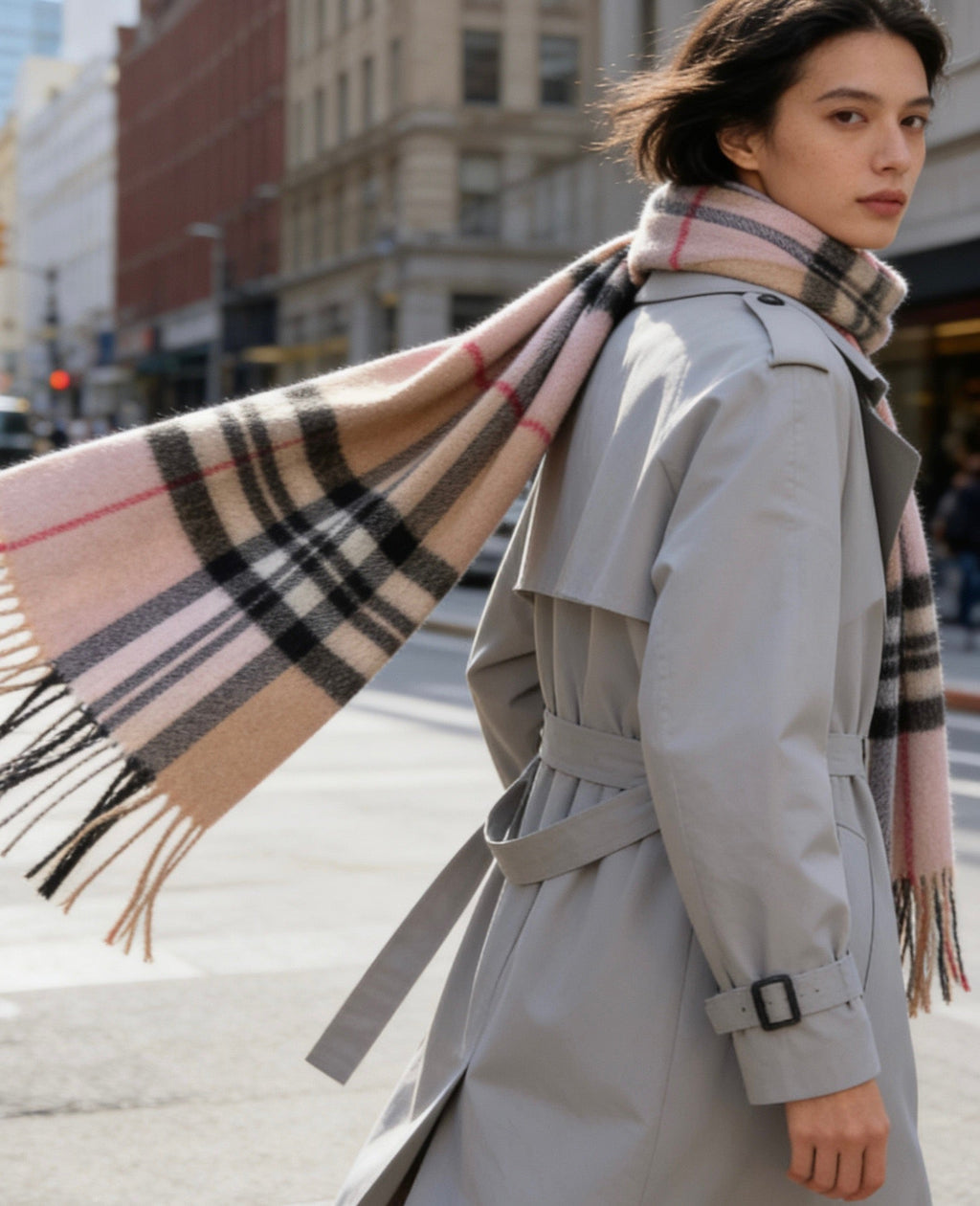BURBERRY 26S SCARF 168CM IN CASHMERE 163807