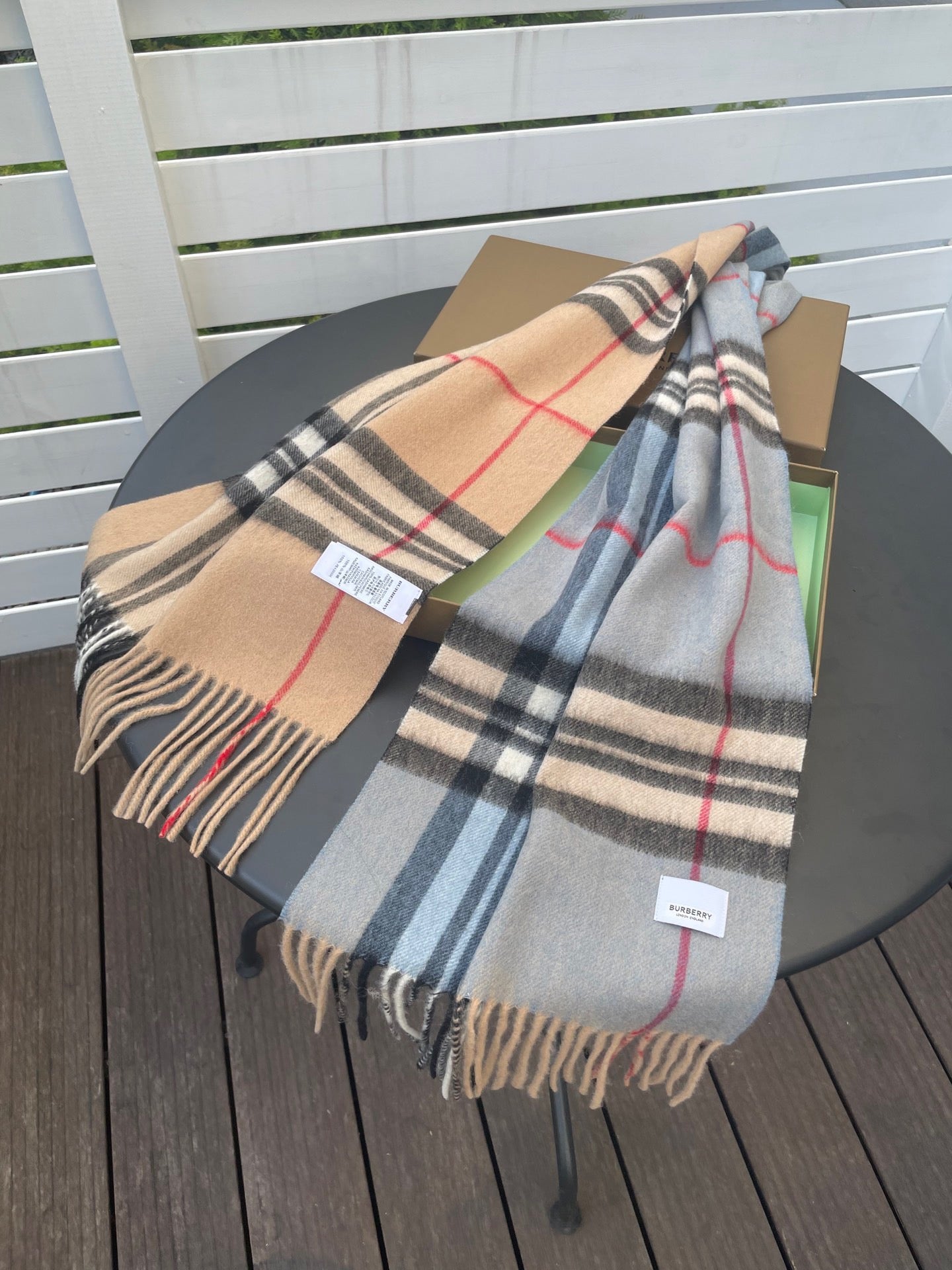 BURBERRY 26S SCARF 168CM IN CASHMERE 163808