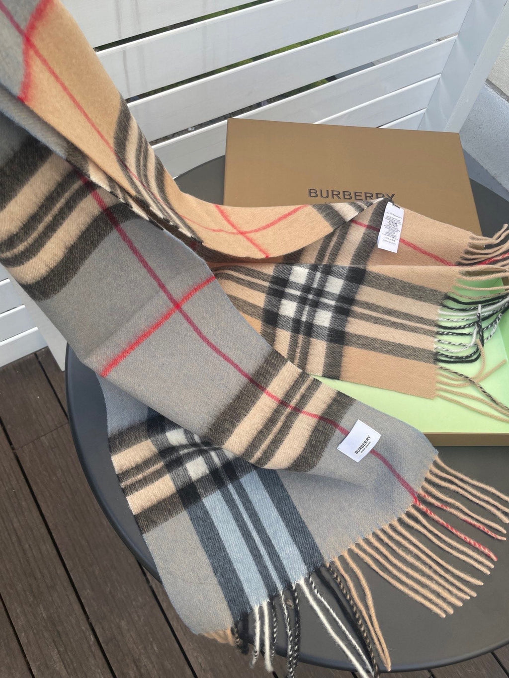BURBERRY 26S SCARF 168CM IN CASHMERE 163808
