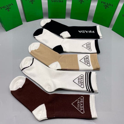 PRADA 26S CREW SOCKS 177242 (1 BOX)