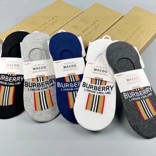 BURBERRY 26S NO-SHOW SOCKS 226954 (1 BOX)