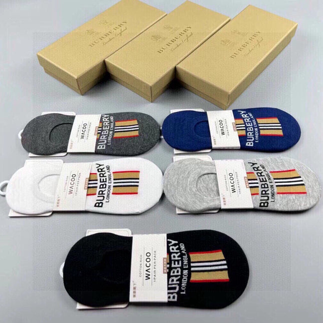 BURBERRY 26S NO-SHOW SOCKS 226954 (1 BOX)