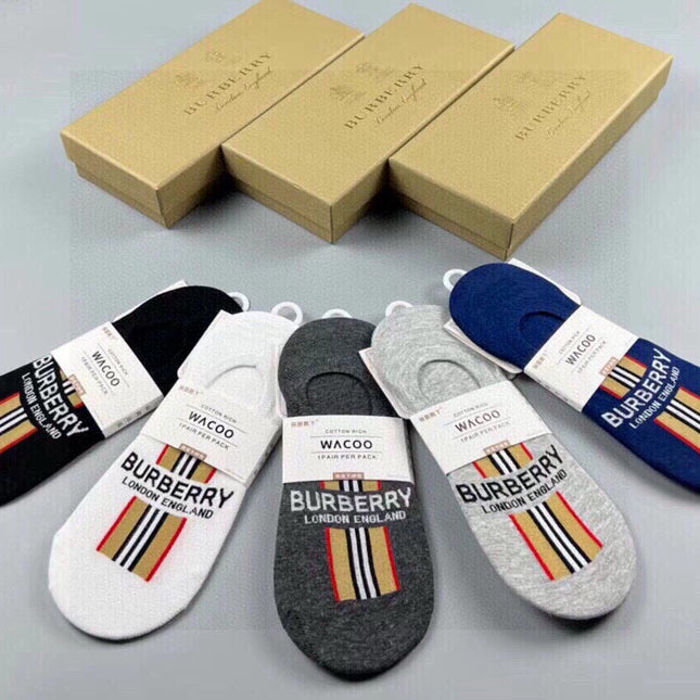 BURBERRY 26S NO-SHOW SOCKS 226954 (1 BOX)