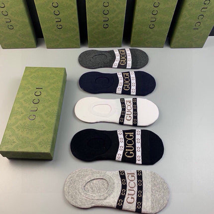 GUCCI 26S NO-SHOW SOCKS 314771 (1 BOX)