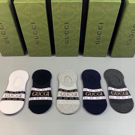 GUCCI 26S NO-SHOW SOCKS 314771 (1 BOX)