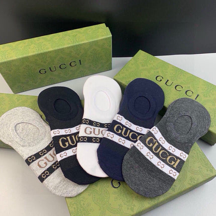 GUCCI 26S NO-SHOW SOCKS 314771 (1 BOX)