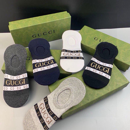 GUCCI 26S NO-SHOW SOCKS 314771 (1 BOX)